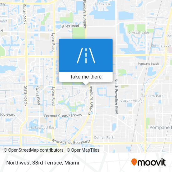 Mapa de Northwest 33rd Terrace