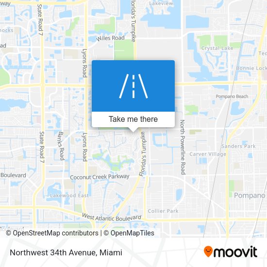 Northwest 34th Avenue map