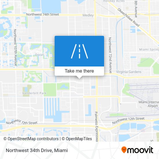 Mapa de Northwest 34th Drive