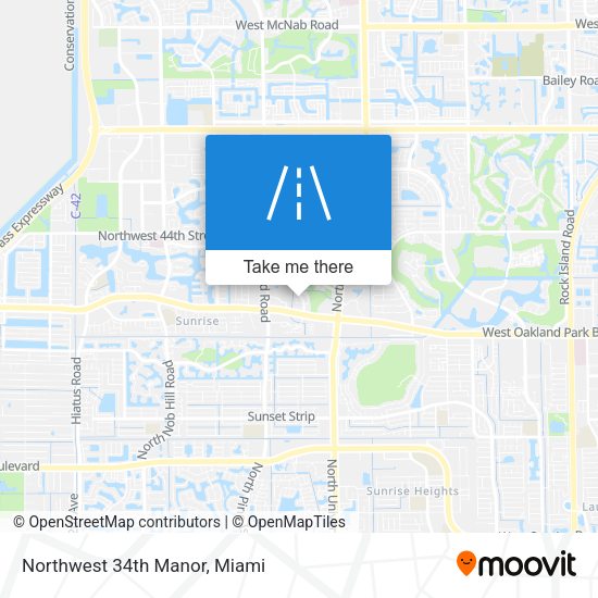Mapa de Northwest 34th Manor