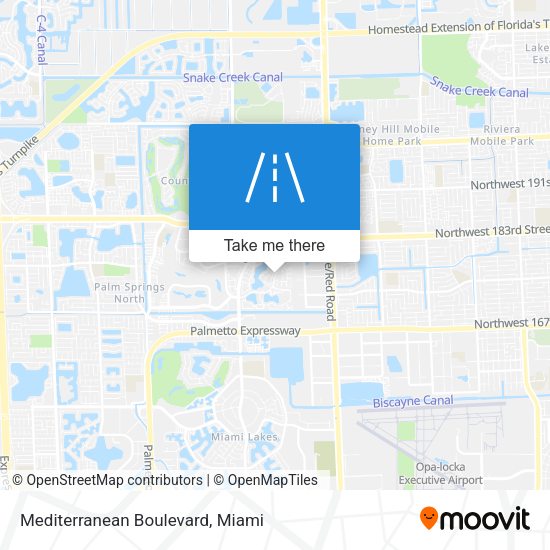 Mediterranean Boulevard map