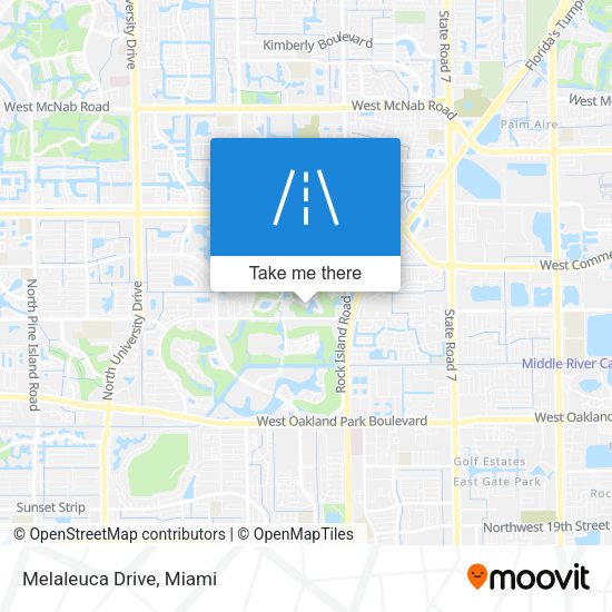 Melaleuca Drive map