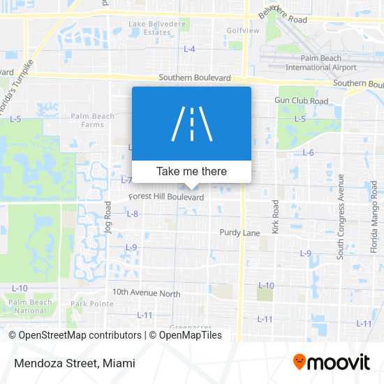 Mendoza Street map