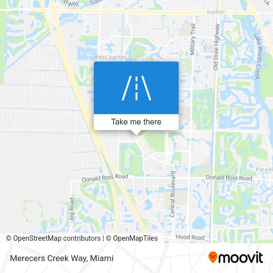 Mapa de Merecers Creek Way