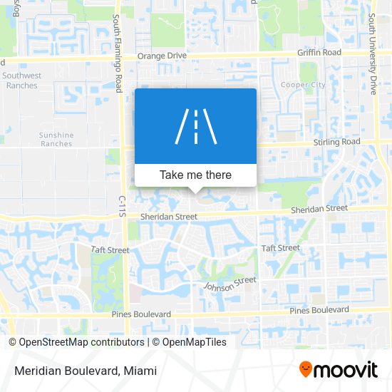 Meridian Boulevard map