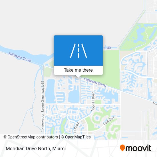 Mapa de Meridian Drive North