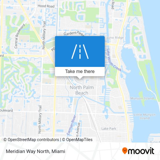 Mapa de Meridian Way North