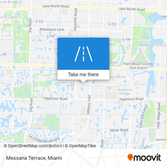 Messana Terrace map