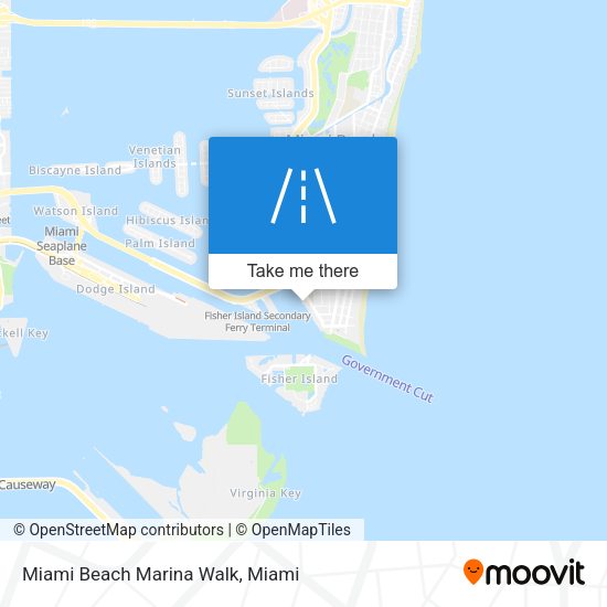 Miami Beach Marina Walk map
