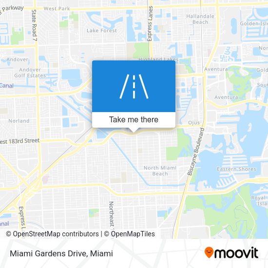 Mapa de Miami Gardens Drive