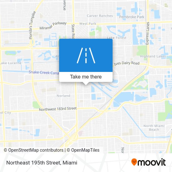 Mapa de Northeast 195th Street