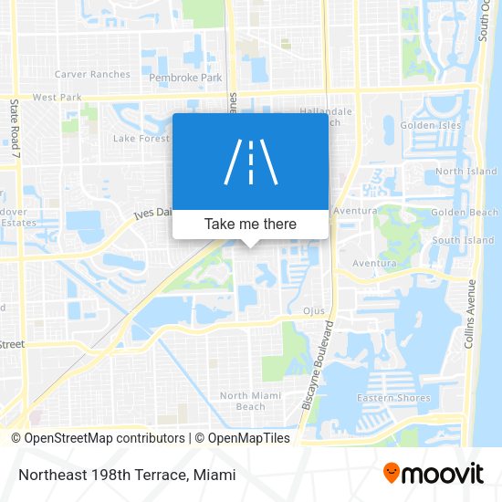 Mapa de Northeast 198th Terrace
