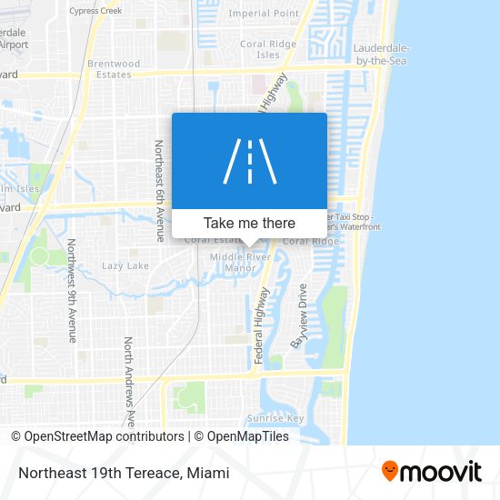 Mapa de Northeast 19th Tereace