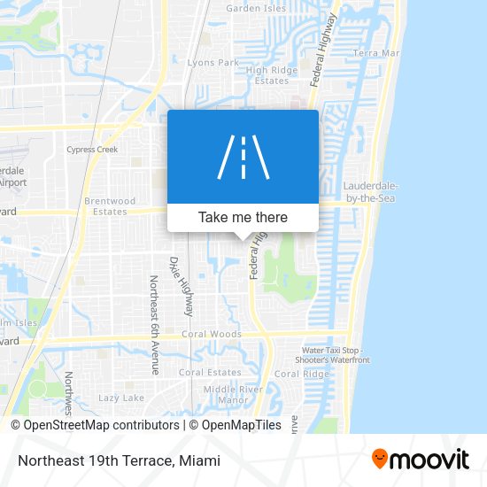 Mapa de Northeast 19th Terrace