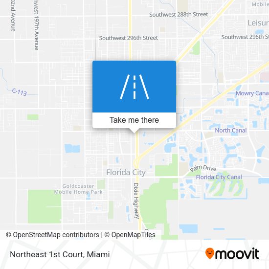 Mapa de Northeast 1st Court