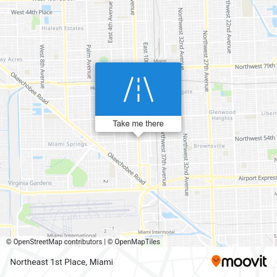 Northeast 1st Place map