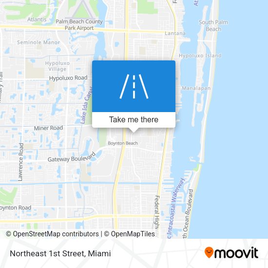 Mapa de Northeast 1st Street