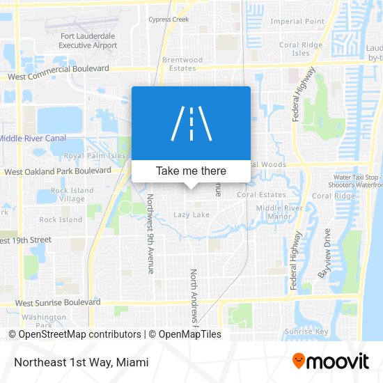 Mapa de Northeast 1st Way