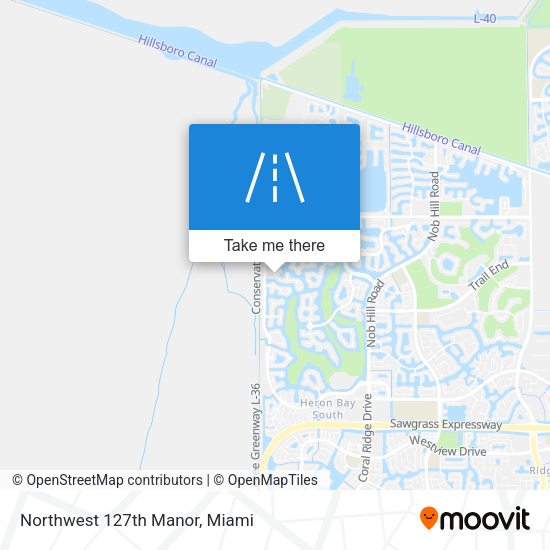 Northwest 127th Manor map