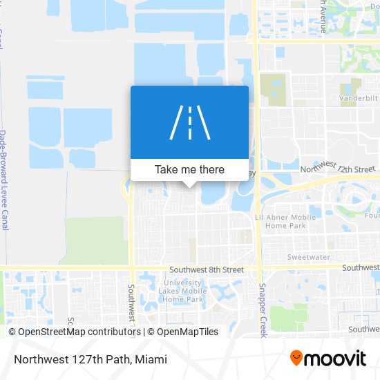 Northwest 127th Path map