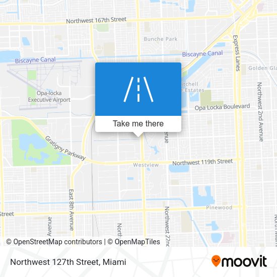 Northwest 127th Street map