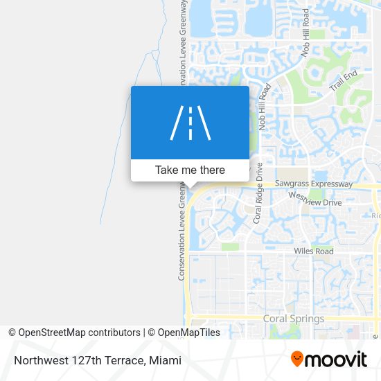 Northwest 127th Terrace map
