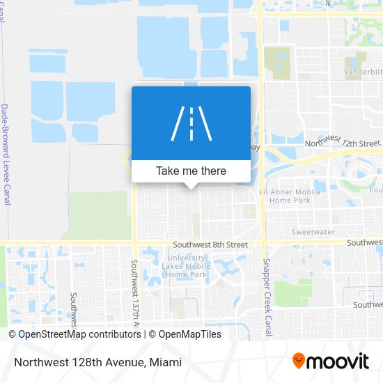 Mapa de Northwest 128th Avenue