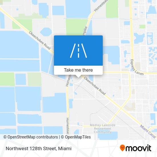 Northwest 128th Street map