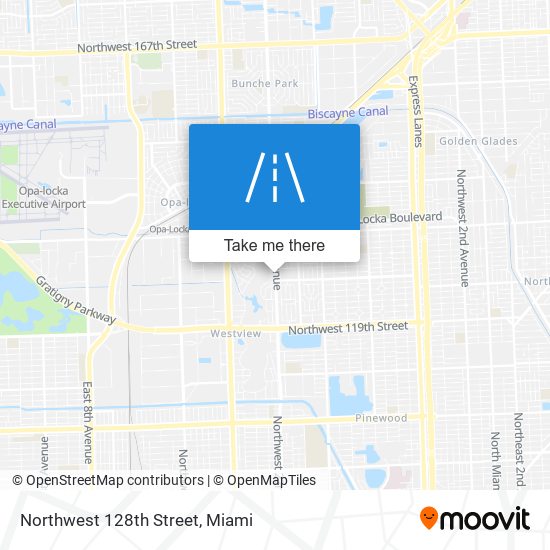 Northwest 128th Street map