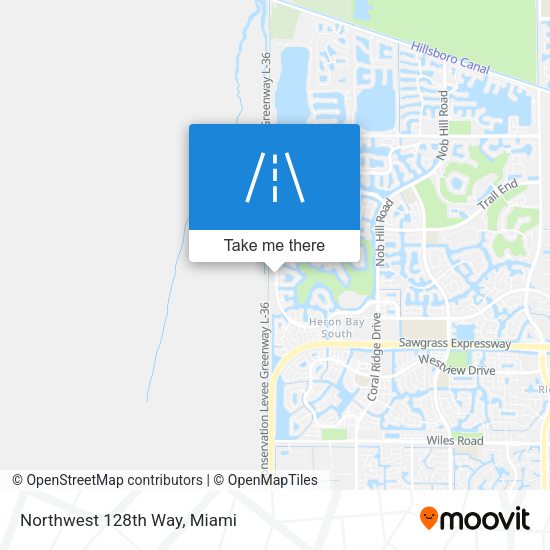 Northwest 128th Way map