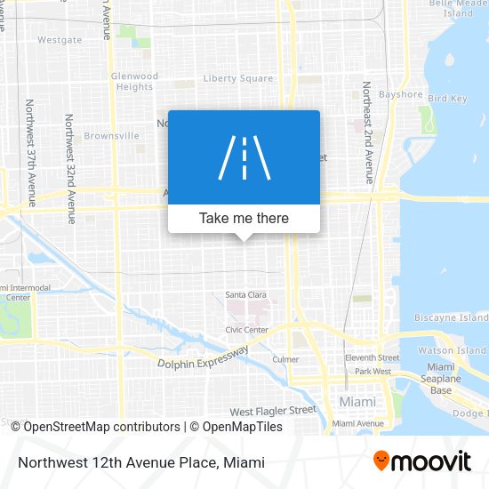 Mapa de Northwest 12th Avenue Place