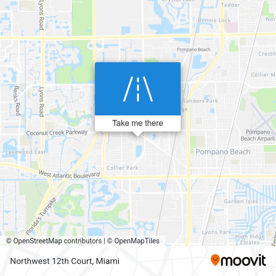 Northwest 12th Court map