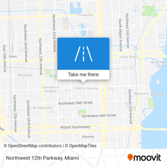 Northwest 12th Parkway map