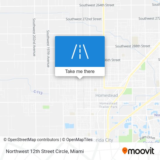 Northwest 12th Street Circle map