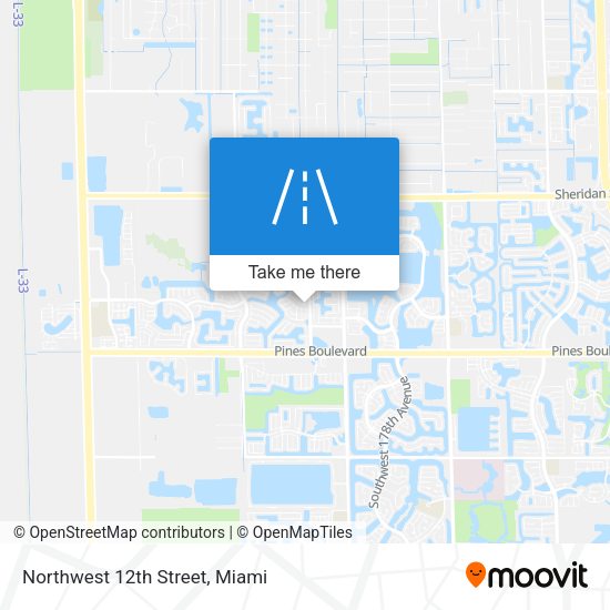 Northwest 12th Street map