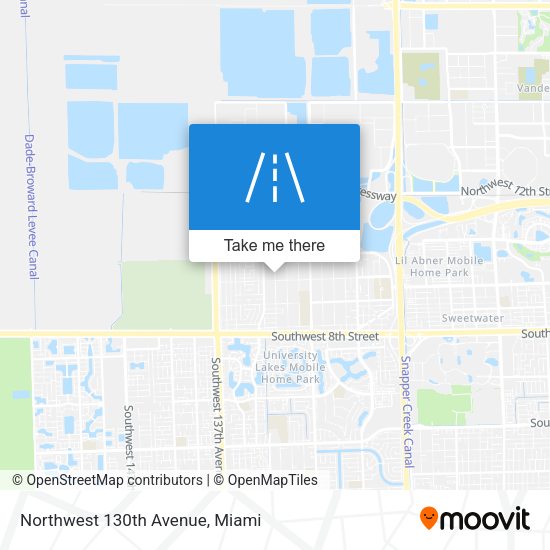 Northwest 130th Avenue map