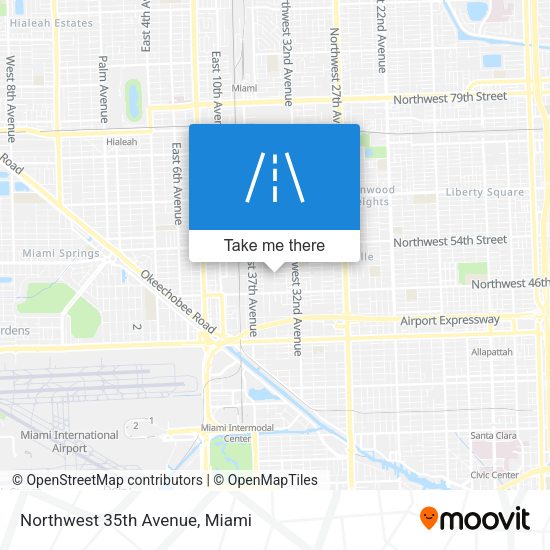 Mapa de Northwest 35th Avenue