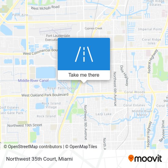 Mapa de Northwest 35th Court