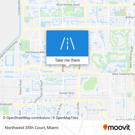 Northwest 35th Court map