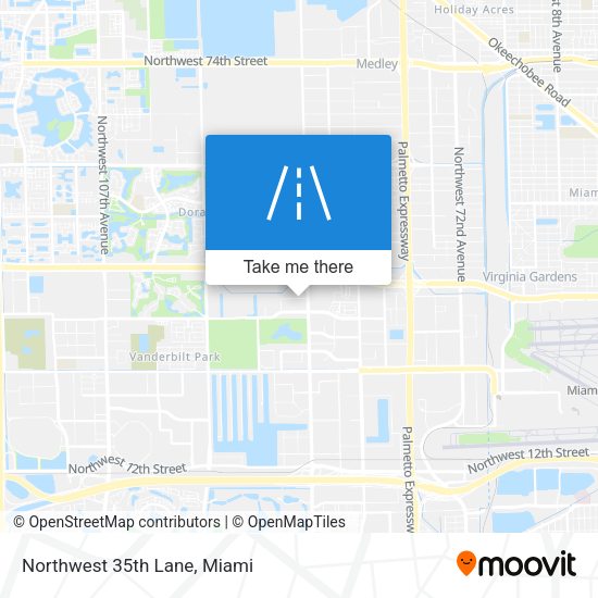 Mapa de Northwest 35th Lane