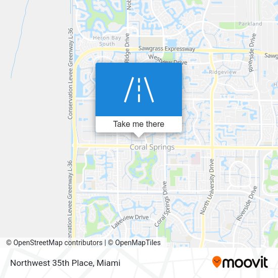 Northwest 35th Place map