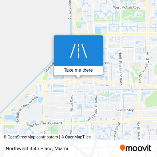 Mapa de Northwest 35th Place