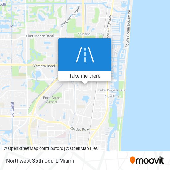 Northwest 36th Court map