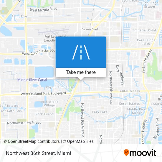 Mapa de Northwest 36th Street
