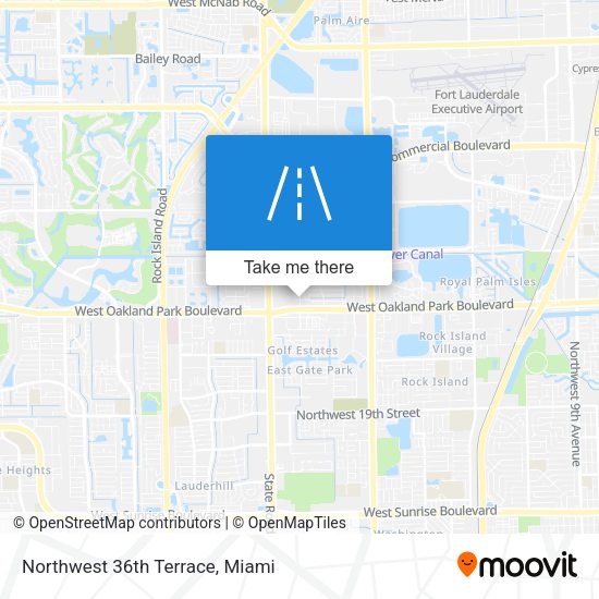 Northwest 36th Terrace map
