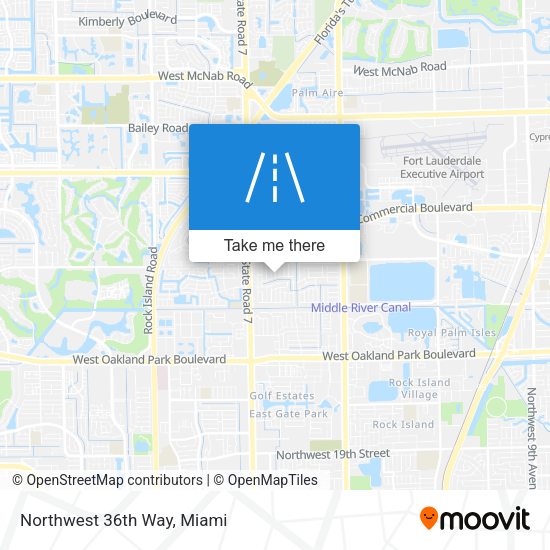 Mapa de Northwest 36th Way