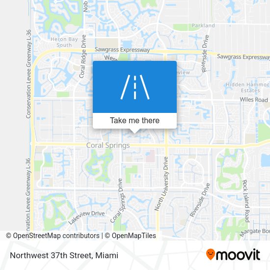 Mapa de Northwest 37th Street