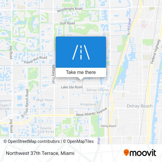 Northwest 37th Terrace map