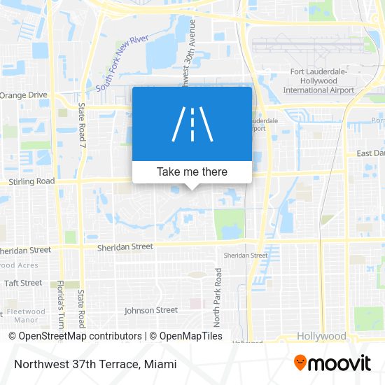 Northwest 37th Terrace map