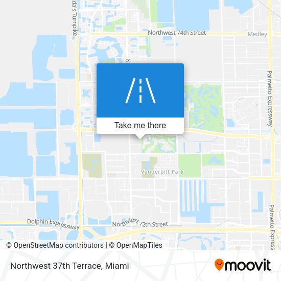 Northwest 37th Terrace map